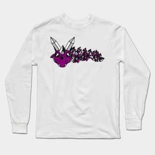 Demisexual Pride Fidget Crystal Dragon Long Sleeve T-Shirt